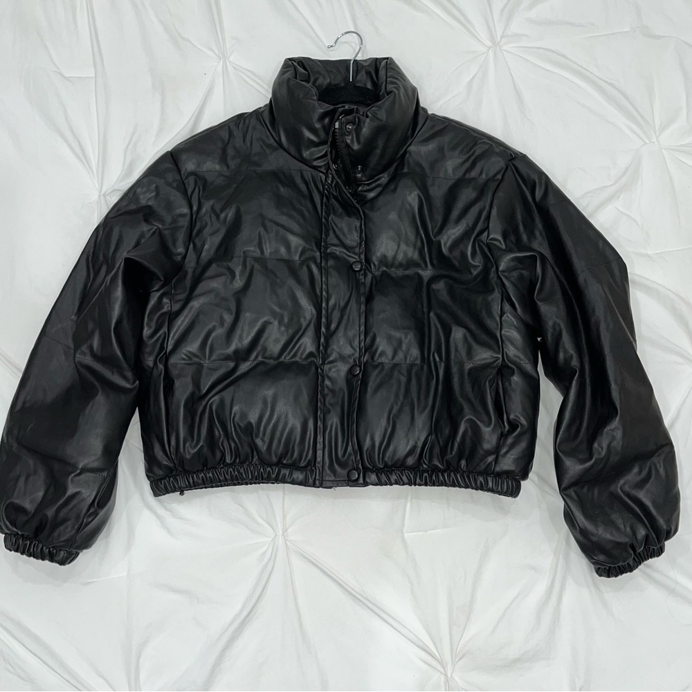 Quilted Stand Collar Puffer Jacket - Picture 2 of 10